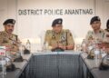 IGP Kashmir Reviews Security & Crime Situation in Anantnag