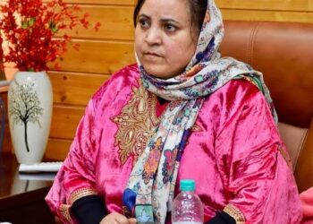 Sakeena Itoo takes stock of hailstorm damage across Kashmir division
