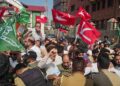 INDIA bloc holds joint protest in Srinagar against CEC, BJP government