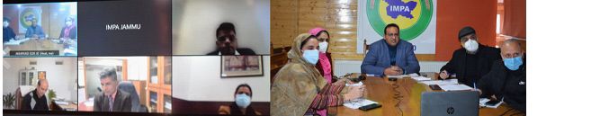 DG IMPARD holds meeting with NeGD, ISTM regarding Learning Management System in J&K