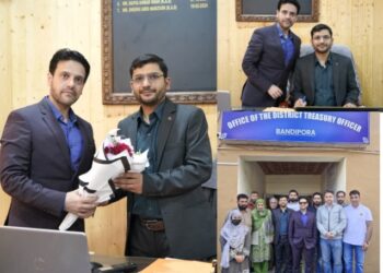 Imtiyaz Ahmad assumes charge as District Treasury Officer Bandipora