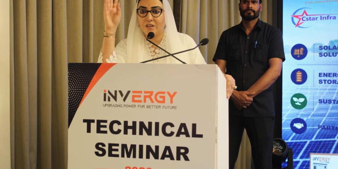 Private Players Must Subsidize Domestic Solar Installations: Dr Darakhshan Andrabi