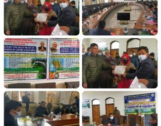 Inaugural programme for installation of solar agriculture pump under PM-KUSM held at Dakbanglow
