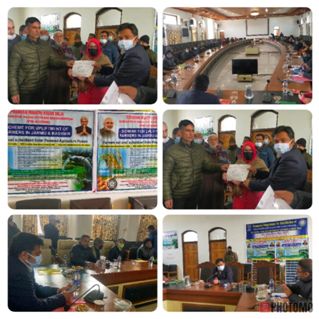 Inaugural programme for installation of solar agriculture pump under PM-KUSM held at Dakbanglow