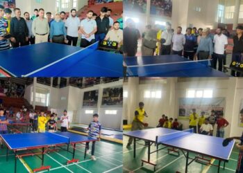 Inter-District Divisional Level Table Tennis Championship Inaugurated at Indoor Stadium Shopian