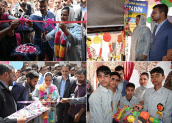 Sakeena Itoo lays Foundation Stone for Additional Classroom at Showgund Malvan