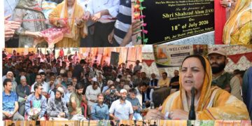 Sakeena Itoo chairs district level farmers’ awareness programme at D K Marg Kulgam
