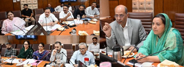 Sakeena Itoo, Nasir Aslam Wani review progress of development activities of KU’s campus at Wayan Kupwara