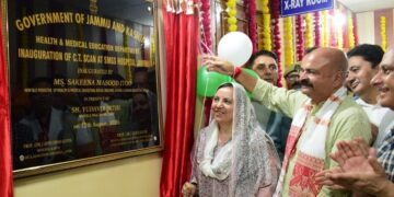 Sakeena Itoo inaugurates CT Scan Machine at SMGS Hospital Jammu