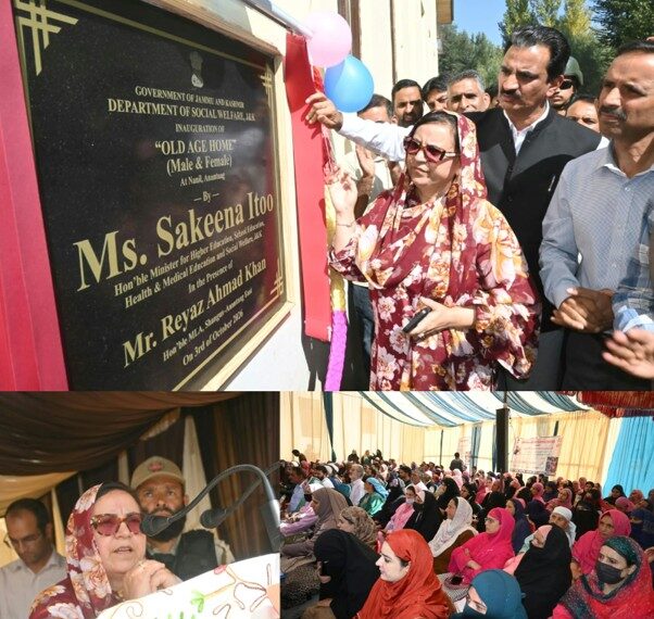 Sakeena Itoo inaugurates Social Welfare facilities at Nanil, Anantnag