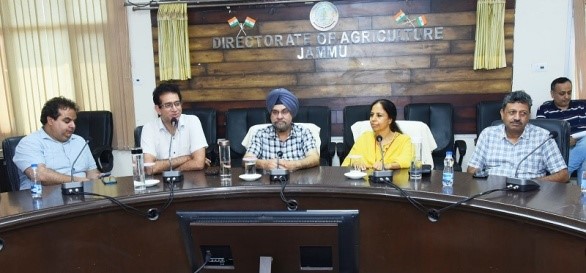Meeting on strengthening Science, Technology & Innovation Ecosystem through PI RAHI held at Directorate of Agriculture Jammu