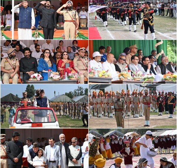 Javed Dar hosits tricolour in Baramulla on 80th Independence Day