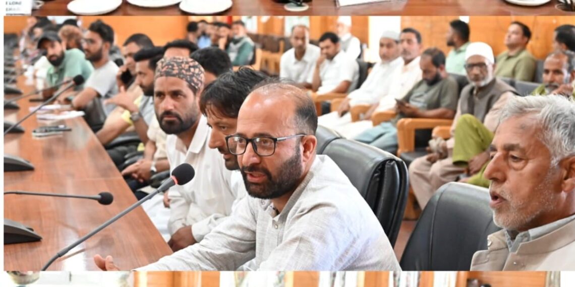 Javid Dar reviews Muharram arrangements in Sumbal, Budgam