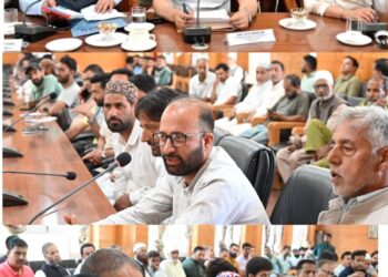 Javid Dar reviews Muharram arrangements in Sumbal, Budgam