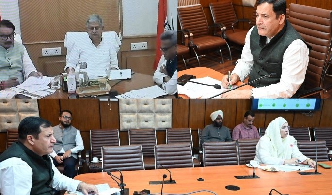 Javid Dar attends virtual meeting with Union Minister on strengthening of Dairy & Animal Husbandry Sector