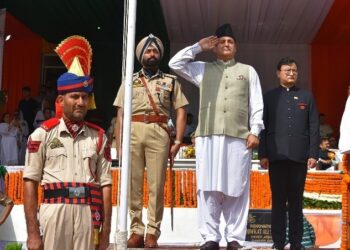 Javid Dar hoists Tricolour at Baramulla, highlights achievements, assures people-centric governance