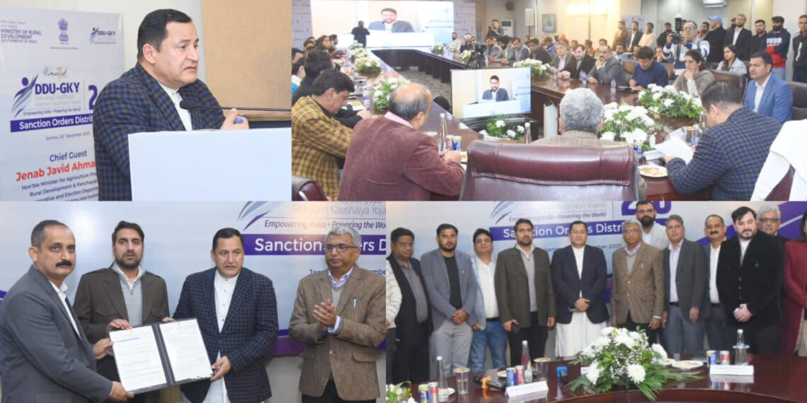 Javid Dar hands over sanction orders for district level trainings