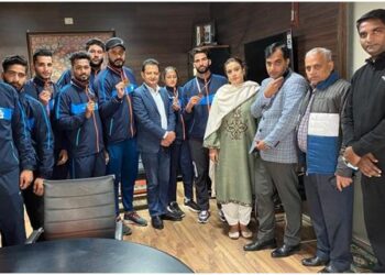 JK shines in senior National Wushu Championship; Secretary Sports Council felicitates players