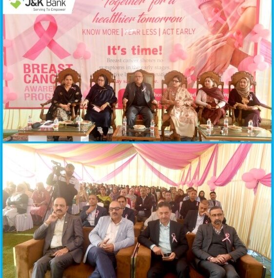 J&K Bank holds breast cancer awareness programme at Corporate Hqrs