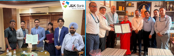 J&K Bank expands corporate salary portfolio with two new MoUs in Srinagar and Udhampur
