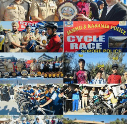 J&K Police Organises Cycle Race In Sopore