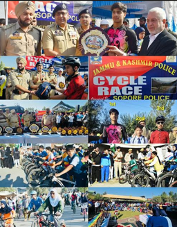 J&K Police Organises Cycle Race In Sopore