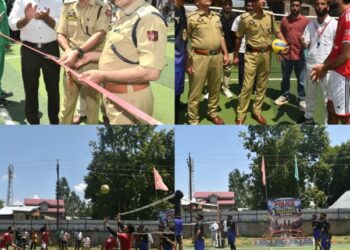 J&K Police Launches Boys’ Volleyball Tournament in Pulwama