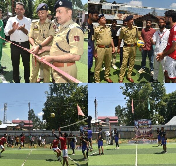 J&K Police Launches Boys’ Volleyball Tournament in Pulwama