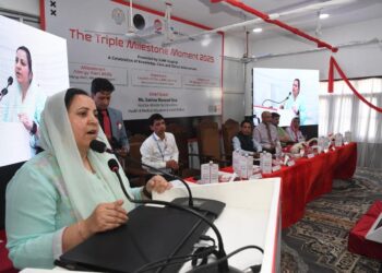 Sakeena Itoo addresses Triple Milestone Moment-2025 of JLNM Hospital Srinagar