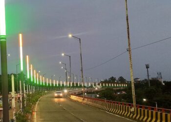 JMC Illuminates Jammu in Tricolour Ahead of Independence Day