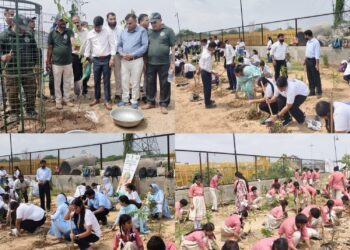 JMC, Urban Forestry organise Miyawaki Plantation Drive at Bhagwati Nagar