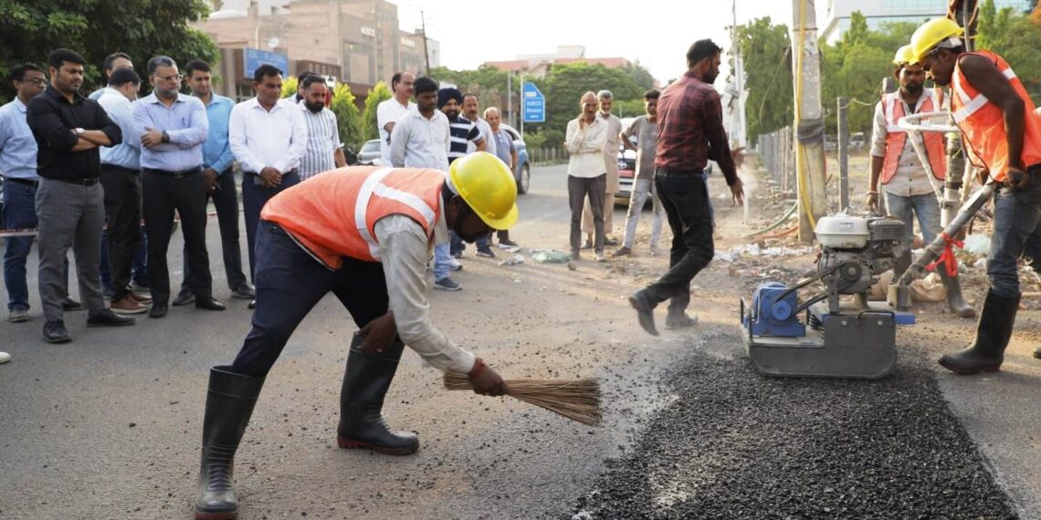 JMC launches AI-driven pothole detection system and cold emulsion patching machine for pre-monsoon road repairs