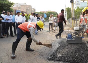 JMC launches AI-driven pothole detection system and cold emulsion patching machine for pre-monsoon road repairs