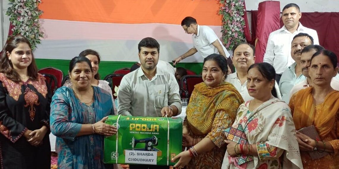 JMC empowers women with Sewing Machines on 79th Independence Day