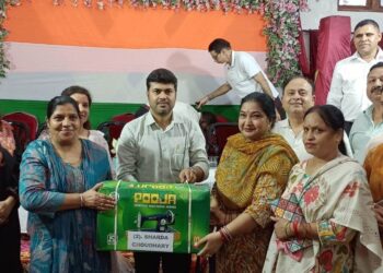 JMC empowers women with Sewing Machines on 79th Independence Day