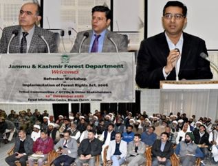 Forest Deptt organizes in Jammu workshop on implementation of Forest Rights Act, 2006
