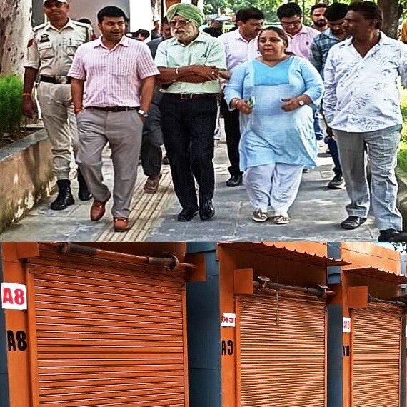 JMC Inspects Modern Food Zone At Gandhi Nagar