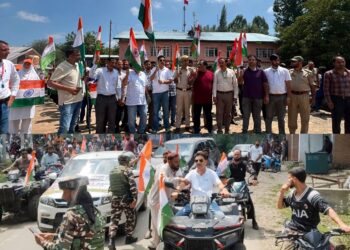 Khan Sahib Budgam erupts in Tricolour Spirit as Mega Tiranga Rally draws enthusiastic participation