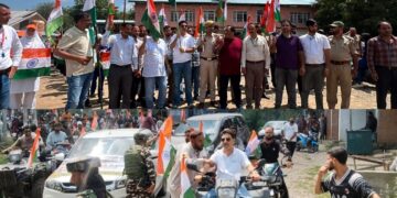 Khan Sahib Budgam erupts in Tricolour Spirit as Mega Tiranga Rally draws enthusiastic participation