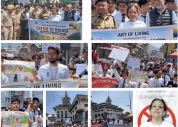 Kashmir Harvard Partners with Art of Living Foundation for ‘Nasha Mukt Mega-Rally