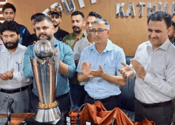 DC Kathua unveils Kathua Cricket League trophy, kits for qualified teams