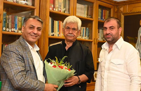 President KCCI Calls On LG Sinha
