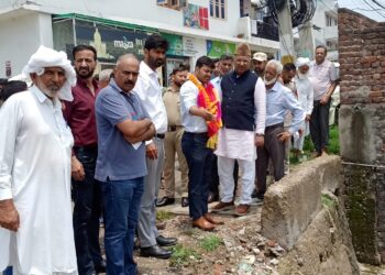 MP Er. Ghulam Ali Khatana inspects reviews development, civic works