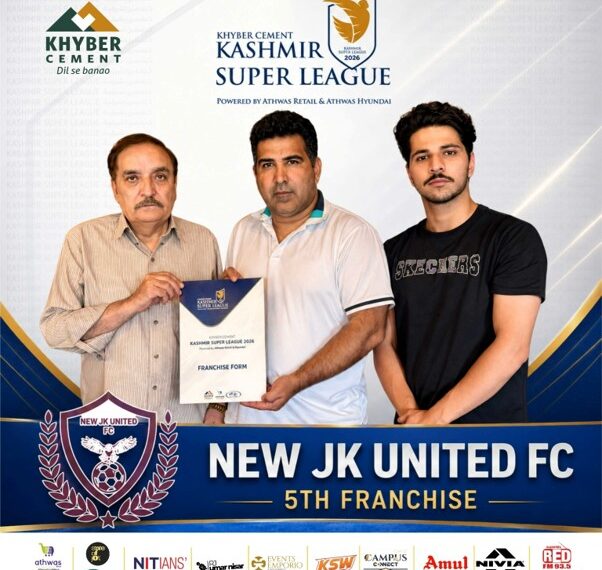 New JK United FC Joins Khyber Cement Kashmir Super League as fifth franchise