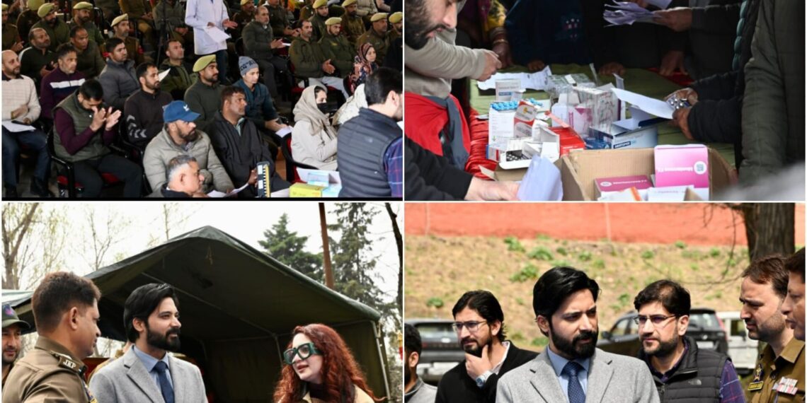 KMCH in collaboration with JKAP 9th BN organizes free medical camp at Zewan
