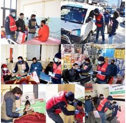 Kishtwar: Red Cross Society, DIPR launch awareness cum Mask & sanitizers distribution drive
