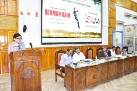 KU honours celebrated Kashmiri poet Rehman Rahi at national seminar with Sahitya Akademi