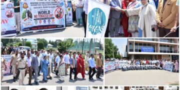 KU flags off walkathon on World No Tobacco Day, holds lecture series under NashaMukt J&K Abhiyaan
