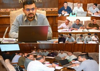 DDC Kulgam reviewed progress of works under JJM, Directs timely completion of works