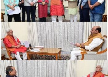 Former Dy CM, DDC Chairperson, Ex-MLC, ABVP delegation call on LG in Jammu